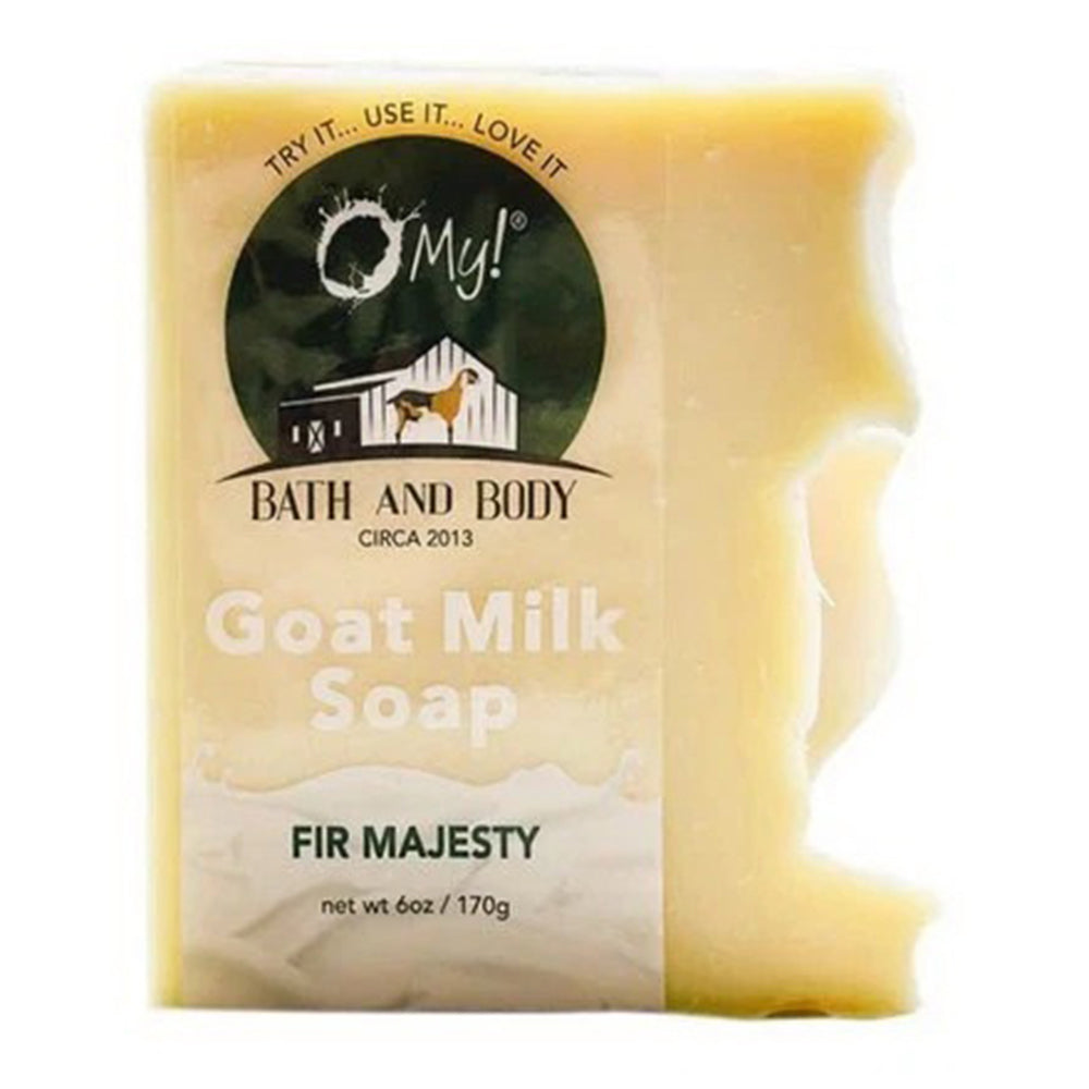 O My! Bath and Body Goat Milk Soap Bar Fir Majesty 6Oz (170g)